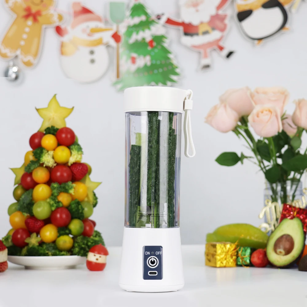 380ml Mini Electric Automatic USB Type-C Fruit Juice Juicer Cup Rechargeable Portable Blender for Outdoor Home Use
