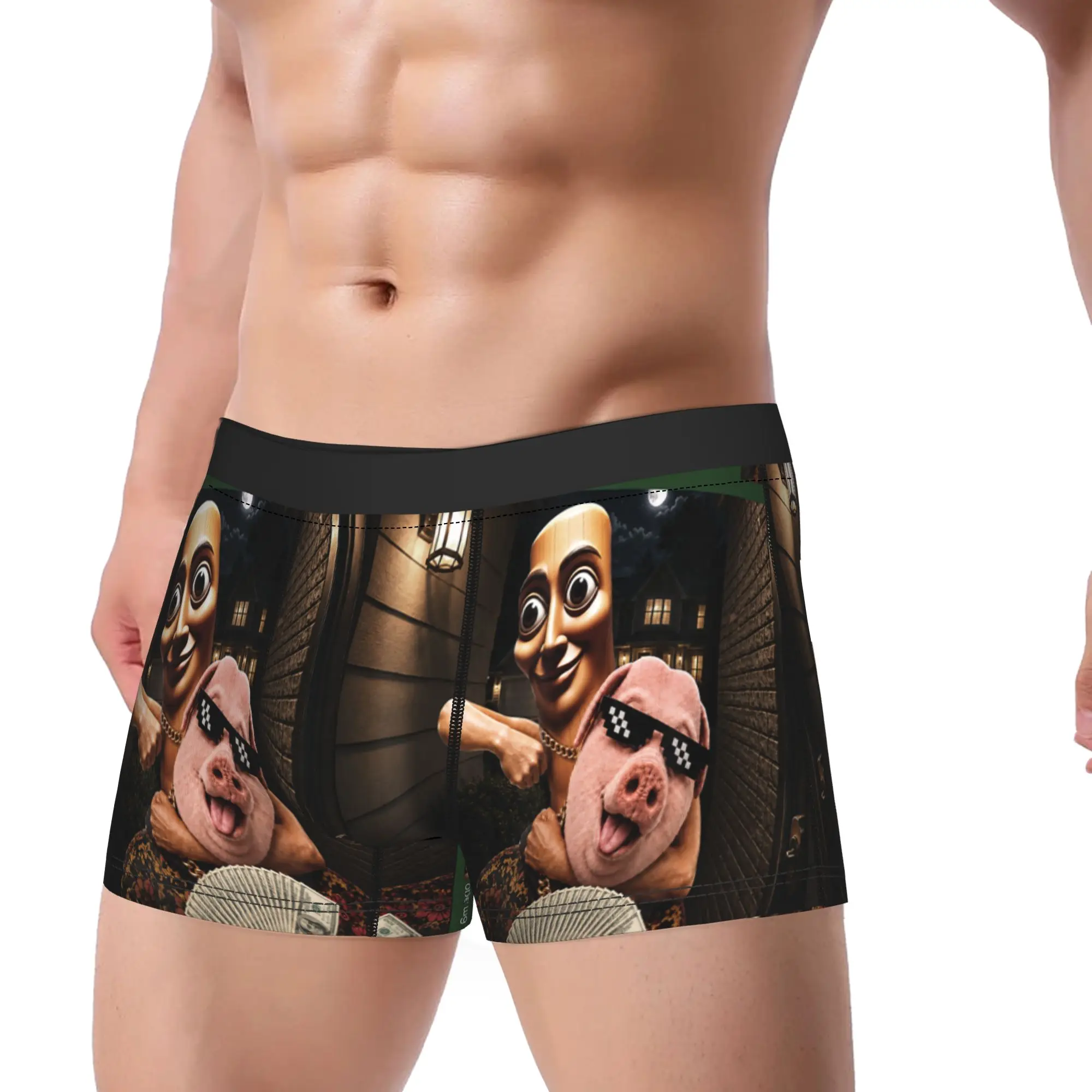 There is Motion at Your Front Door Tung Sahur John Pork Underwear Trunk Quality Men Panties Sexy Soft Boxer Brief Gift Idea