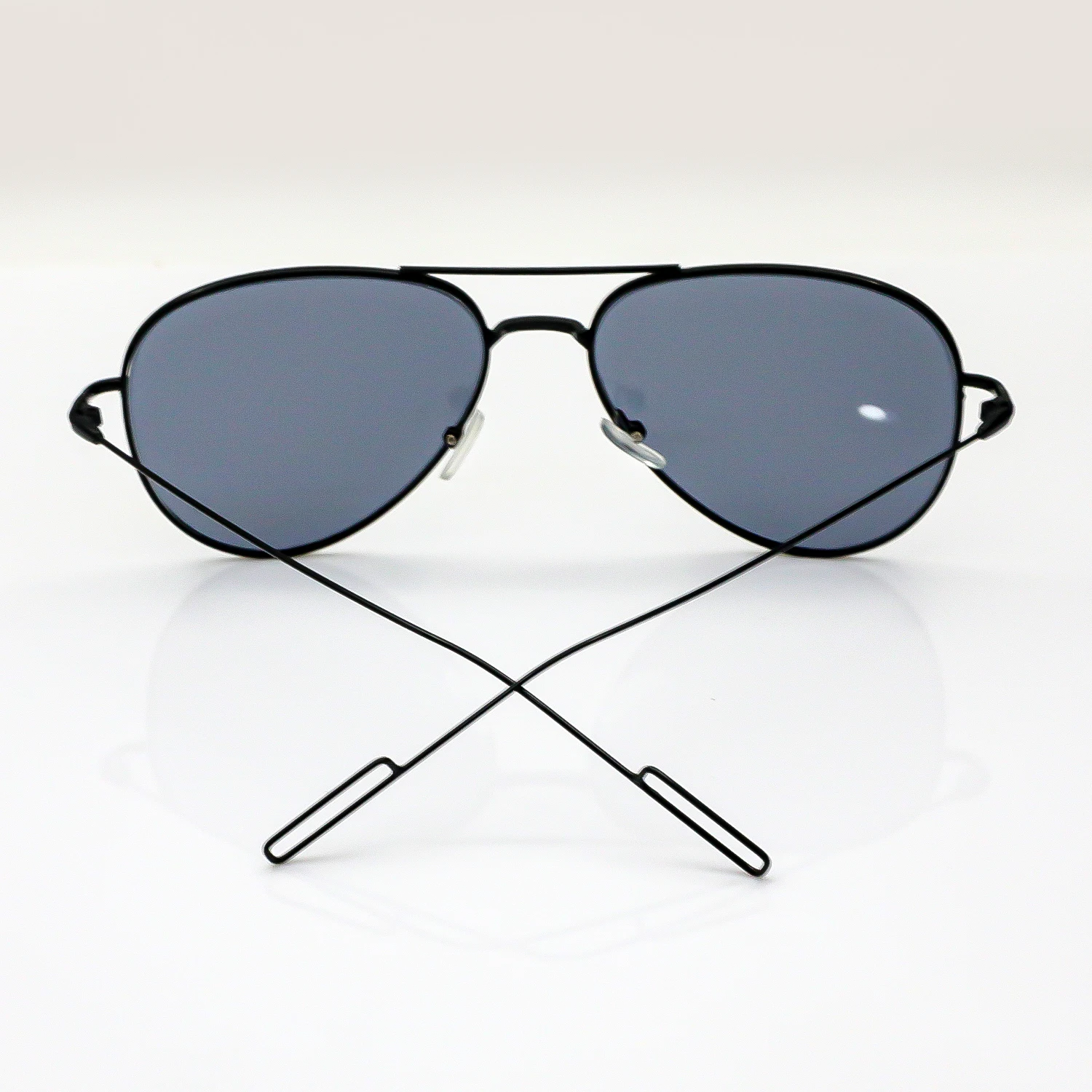 نظارات شمسية طيار معدنية سوداء للرجال عدسات UV400 نظارات شمسية عصرية للقيادة في الهواء الطلق