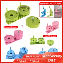 25/32/37/44/58/75mm Badge Maker Molds DIY Button Badge Maker Press Machine Interchangeable Die Mould Round Badge Punching Die