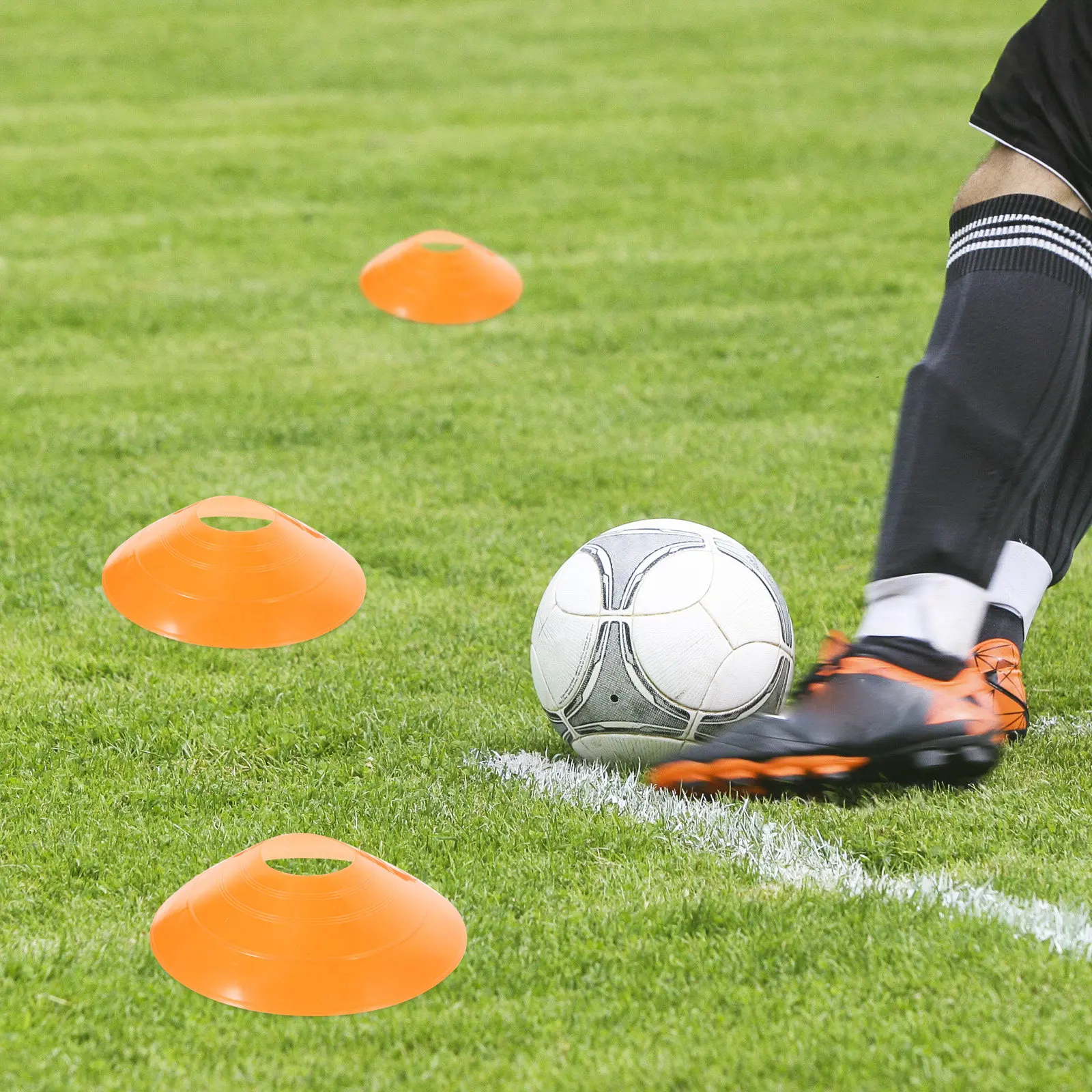 1 Set Kerucut Latihan Sepak Bo - Football Training Cone ulasan dan harga