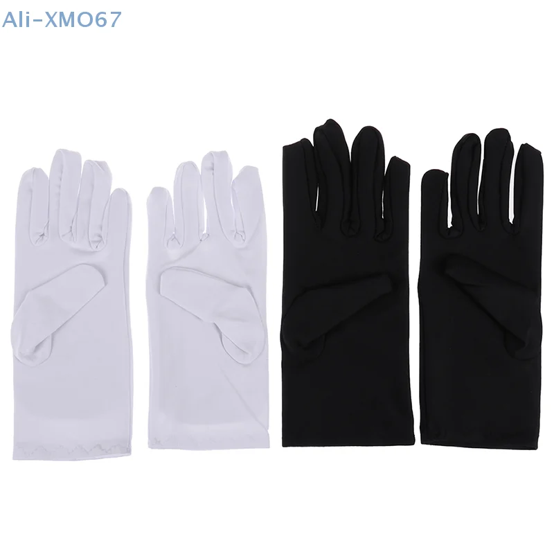 1 pair Cotton gloves Khan cloth Solid gloves rituals play white gloves