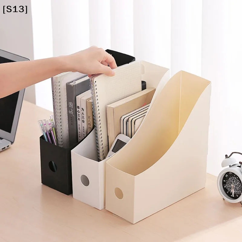 

Office Document Fil Storage Box Folding Desktop Organizer Multi-functional Books Pencil Sundries Storage Box Office upplies[S13]