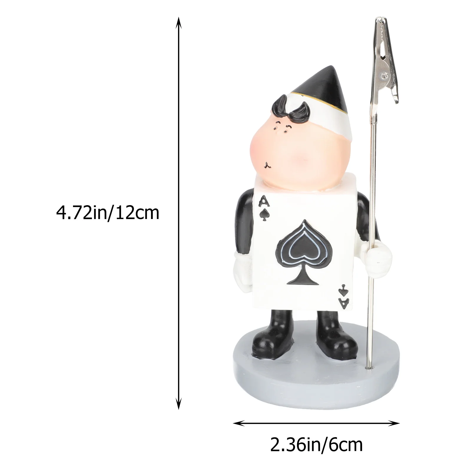 

Cute Soldier Shape Memo Clips Resin Desktop Ornament Home Supplies Photo Clip Stand Note Holder Message Clip Table Card