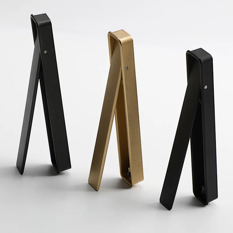 Black Invisible Embedded Furniture Handle Nordic Simple Wardrobe Shoe Cabinet Grooving Concealed Handle Sliding Door Gold Handle