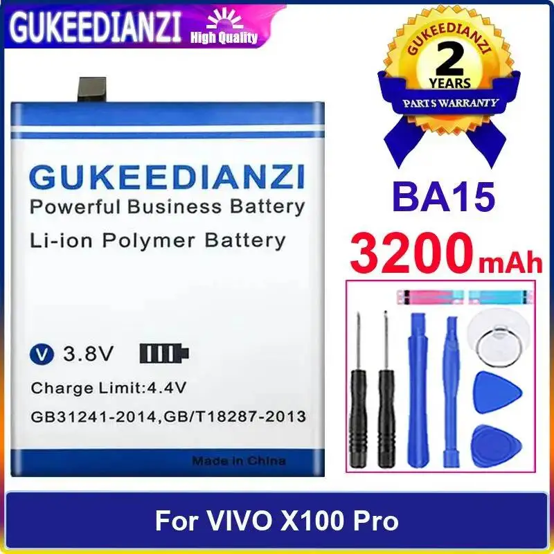 

For Vivo X100 Pro BA15 Mobile Phone Battery Long-Lasting 3200Mah