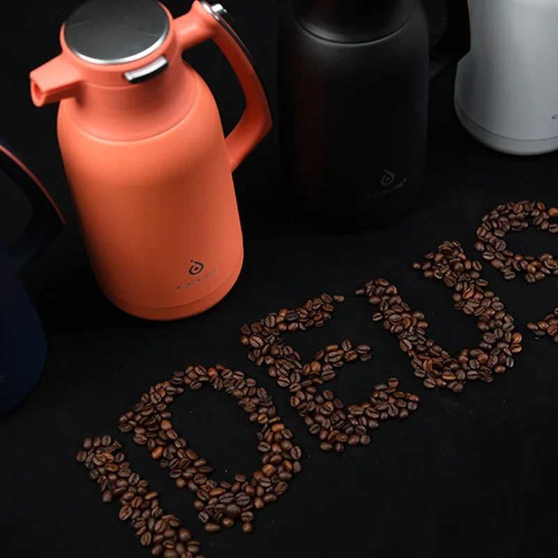 Ideus Large-Capacity Vacuum Insulated Stainless Steel Coffee Kettle Home And Office Use Brewing Kettle