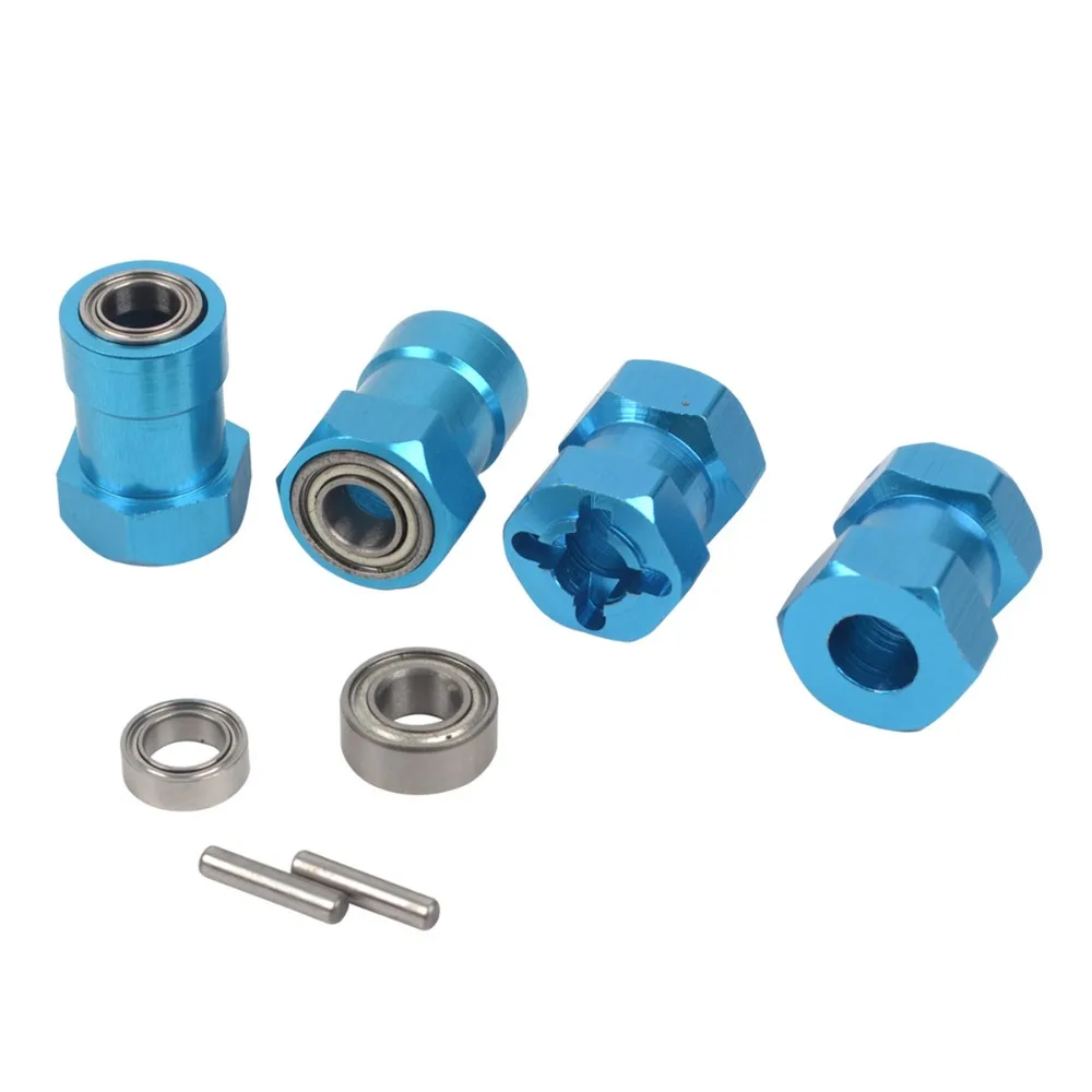 4 個のアルミニウム合金 12mm 六角アダプター タミヤランチボックス CW-01/ ORV モンスタービートル/ビッグフットに適しています