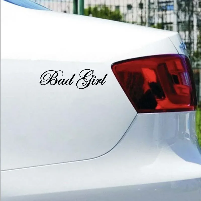 Fashion Bad Girl Vinyl Car Window Sticker Decal Black Silver Motorcycle Accessories 18cm*5.3cm - Image 6