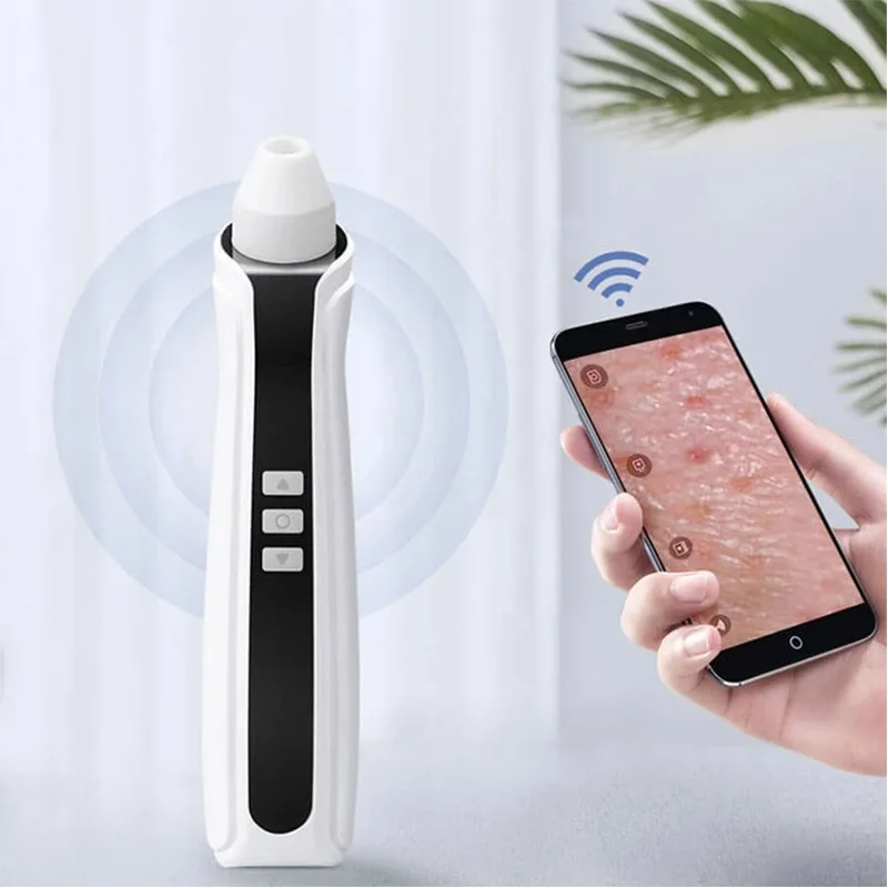 

Electric Blackhead Cleaning Instrument Pore Blackhead WiFi Visual Facial Pimple Sucker Extractor Tool Blackhead Remover Vacuum