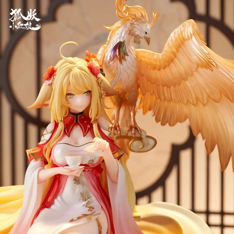 Figurine de Dessin Animé Tu Shan Honghong Jinyu Huashang, Jouets Originaux Renard Démon Petite Dame Rouge, Cadeaux d'Anniversaire pour Enfant Fille