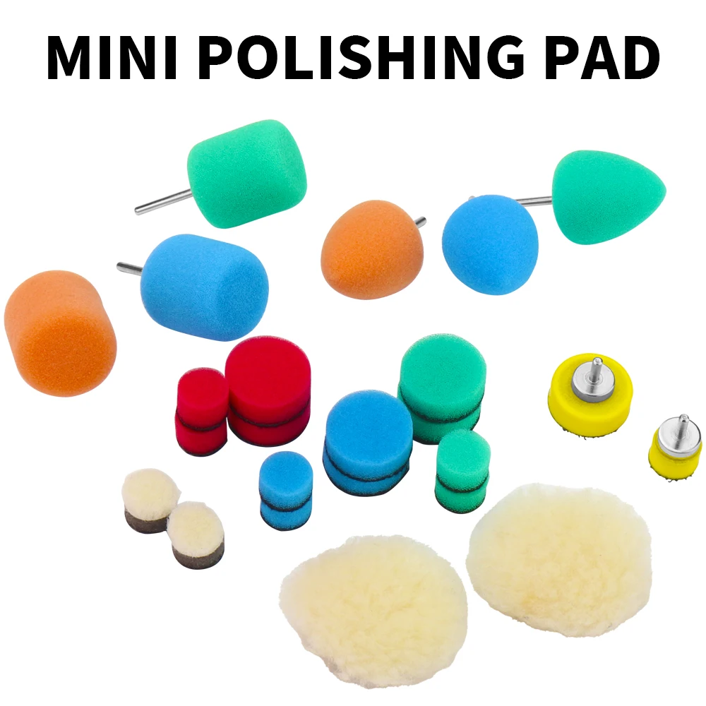 SIFANG Mini Detailing Sanding Polishing Pads Waxing Sealing Glaze Car Buffing Wheel for Cordless Electric Drill Rotary Tools