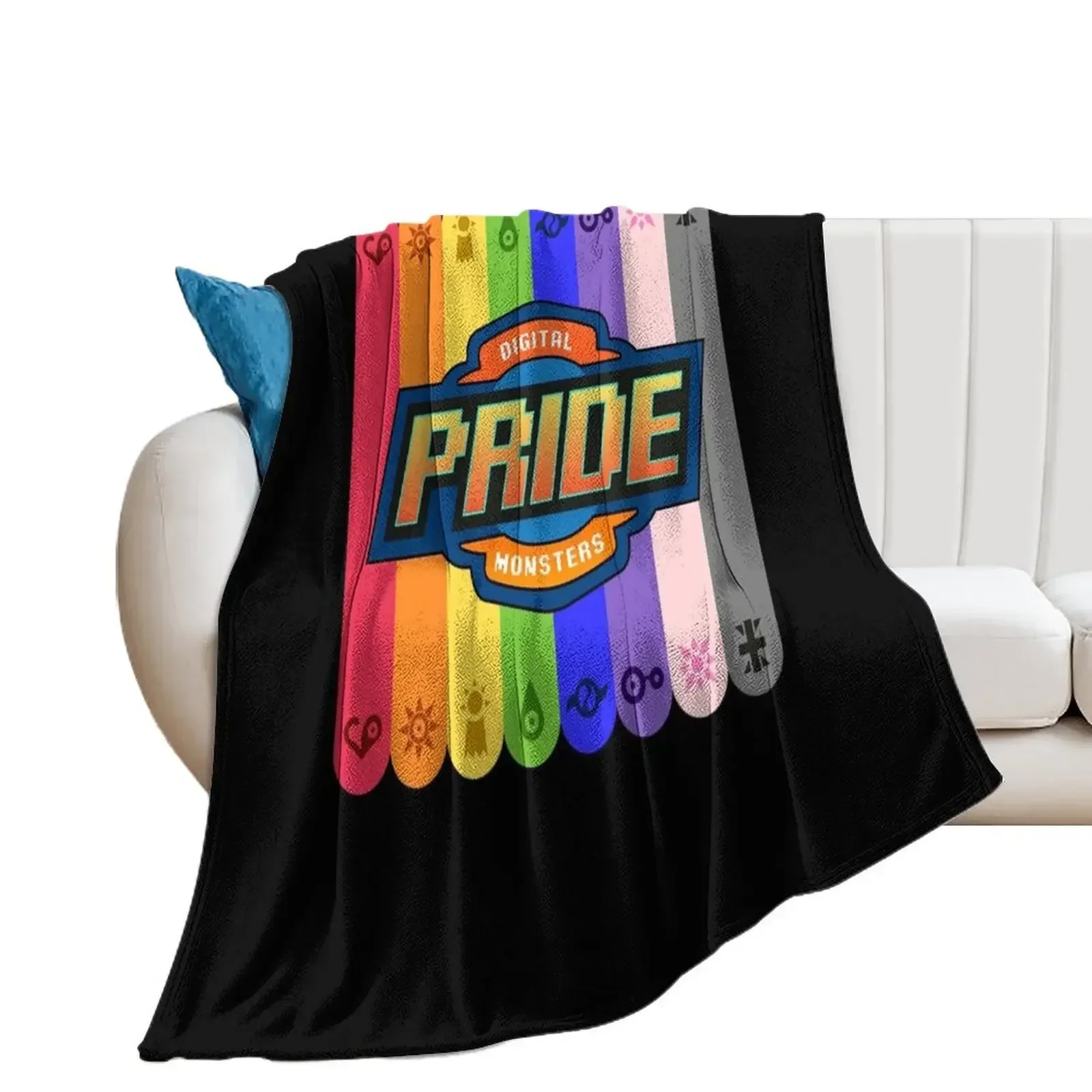 

Digimon Pride Throw Blanket for winter bed plaid Blankets
