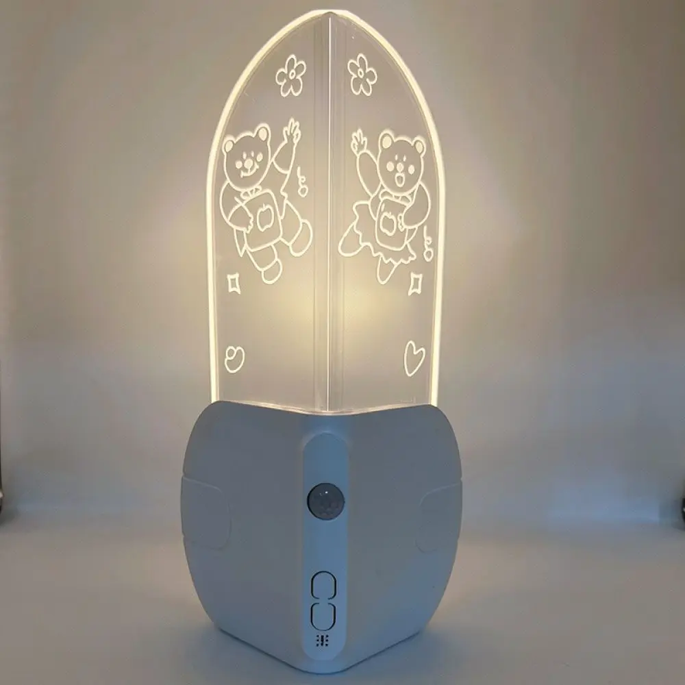 cute-castle-acrylic-night-light-rechargeable-induction-lamp-smart-sensor-lighting-for-bedroom-bedside-hallway-wall-decor