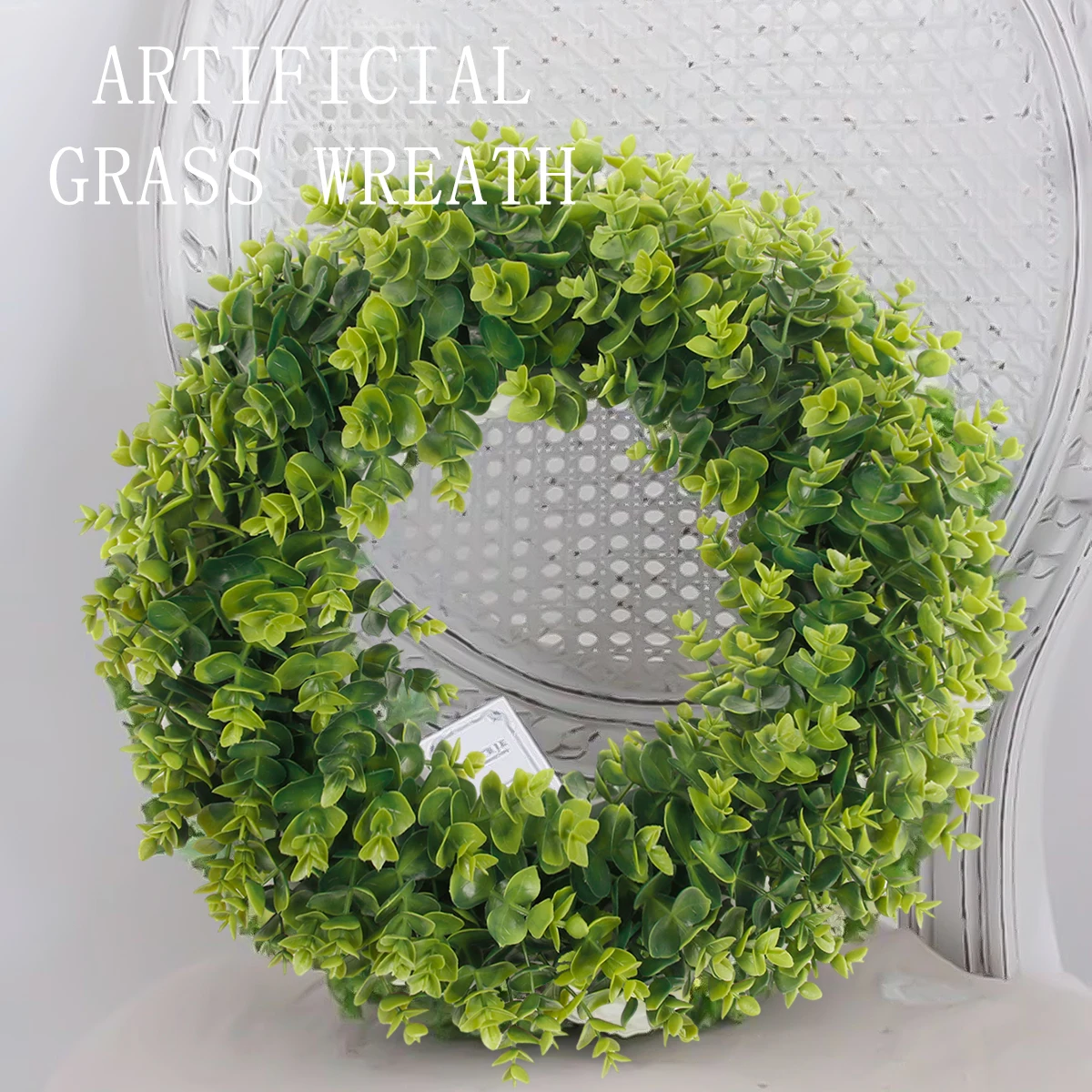 Anillo de flores artificiales de hierba Lysimachia SIA, anillo de hoja de eucalipto, Material PE, plantas artificiales, decoración de jardín, decoración del hogar