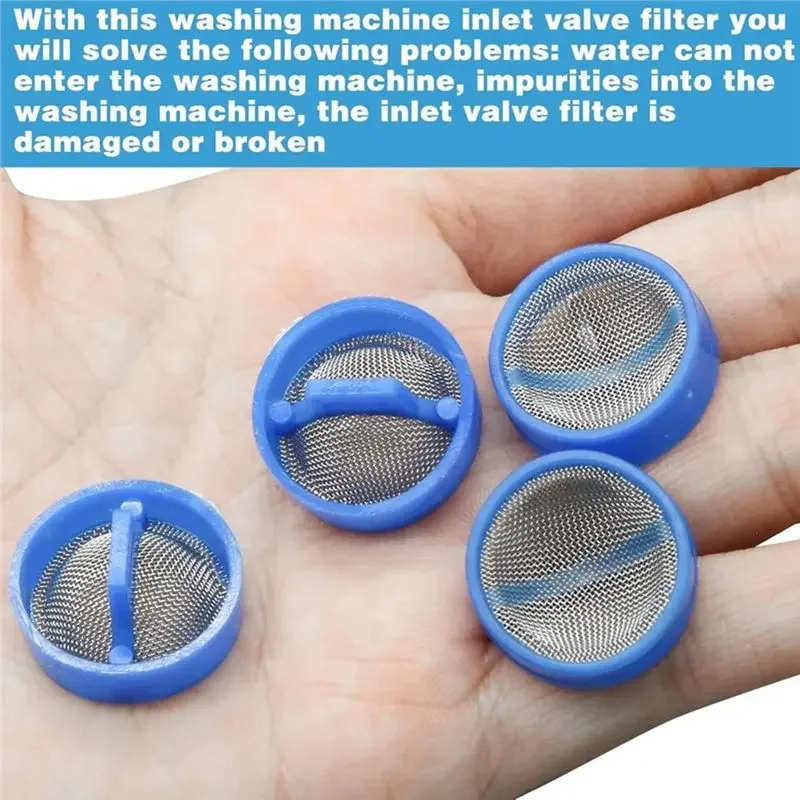 ABBZ-Washer Filter Hose, 30Pcs Washing Machine Water Filter, Water Inlet Valve Replacement Parts