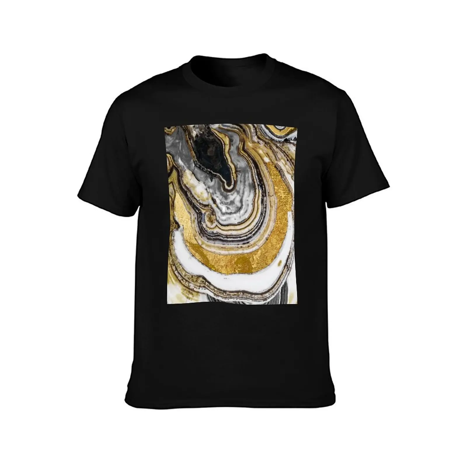 Stone Prose Gold Geode T-Shirt tops plus sizes anime tshirt mens t shirts top quality