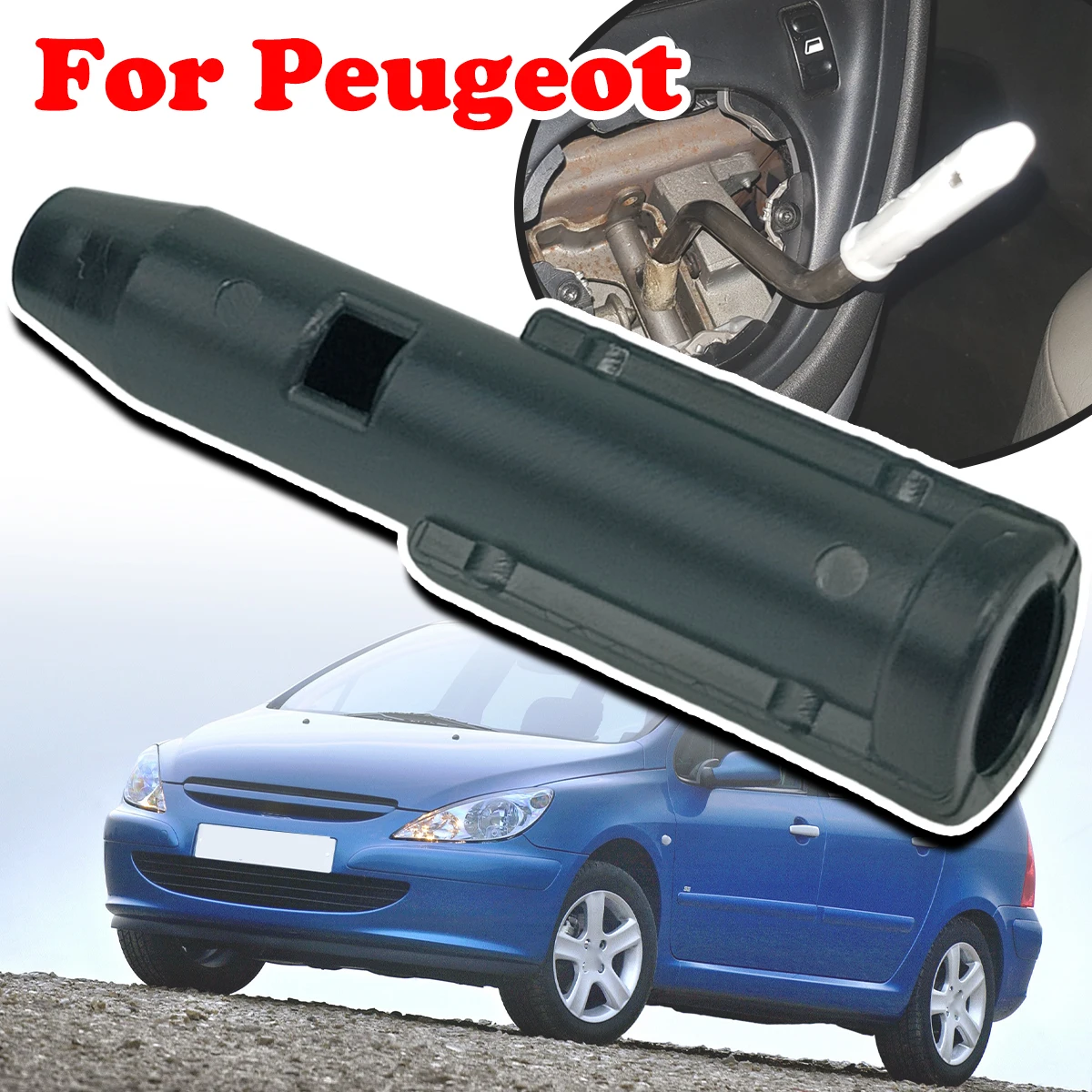 For Peugeot 306 307 partner Manual Gear Sleeve Gear Shift Knob Adapter Sleeve Shift Handle Lever Sleeve Plastic Car Accessories