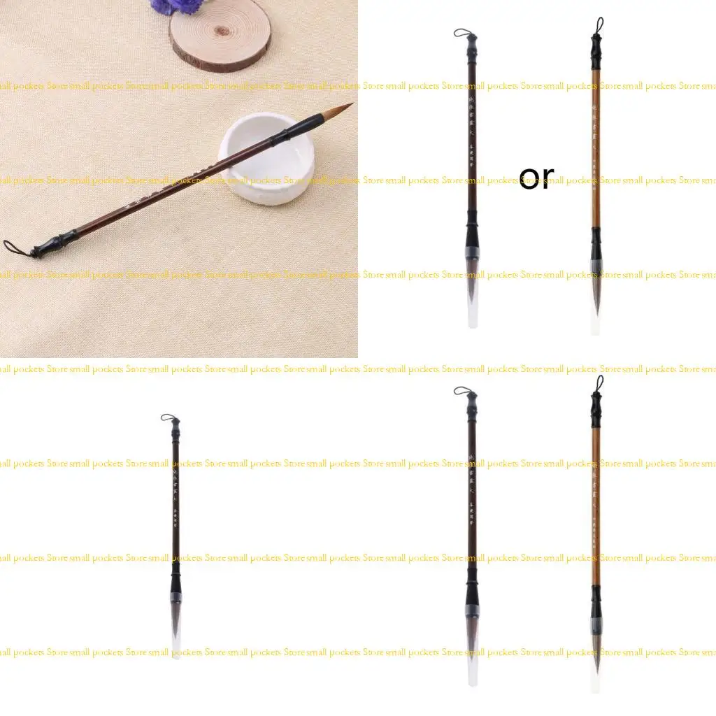 

R1WD 1PC Chinese Brushes Pen Wolf Hair Writing Brush Wooden Handle