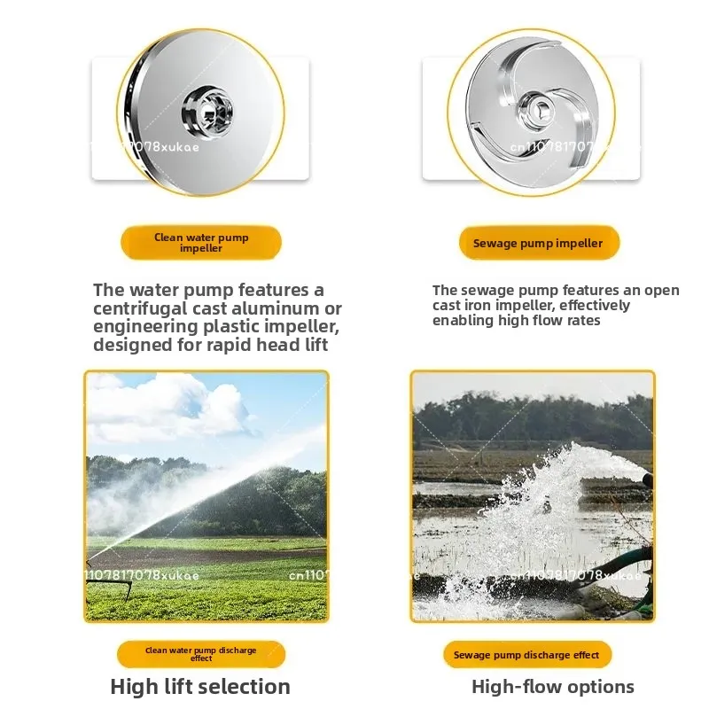 

Household Submersible Pump 1 Inch 220V Small Suction Pump High Lift Household Well Water Agricultural Clear Water Sewage Pump