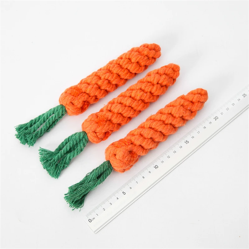 1Pcs Pet Dog Toys Cartoon Animal Dog Chew Toys Durable Braided Bite Resistant Puppy Molar Cleaning Teeth Cotton Rope Knot Toy