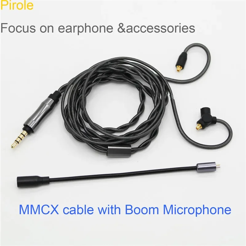 Boom MMCX Game Earphone Update Cable Fit For Shure Earbud UE900 SE535 SE215 For Linsoul JH 2P0.78 In Ear Earphone 7Hz fits games