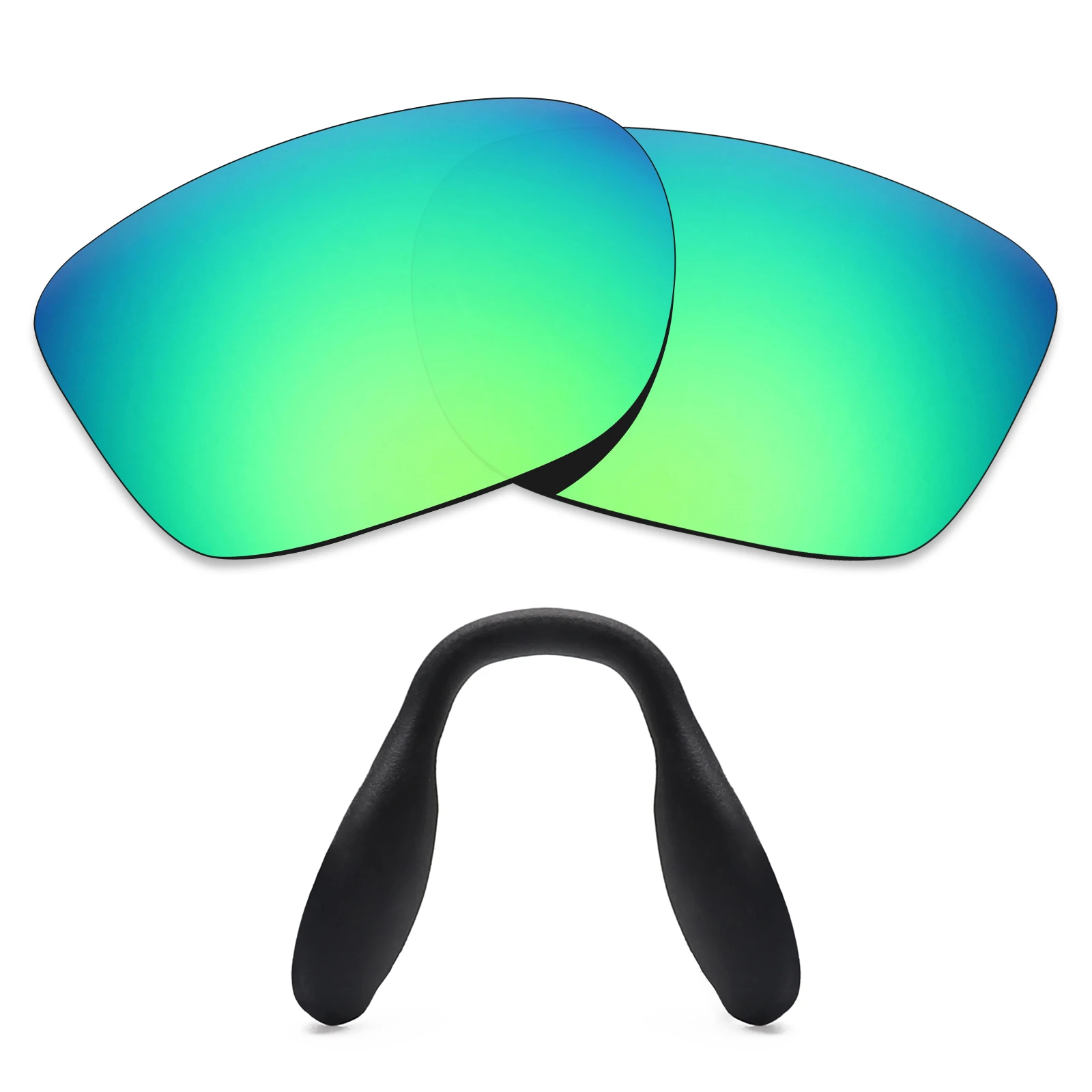 ezoptix123 Polarized Lenses & Rubber Nose Pads Replacement for Oakley Crossrange OO9361 - 57mm Sunglasses