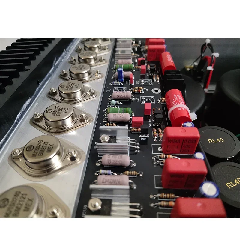 

50w*2 Reference Musical Fidelity A1000 Class A Power Amplifier ON Transistor MJ15024 25 High Power HIFI Amplifier Audio