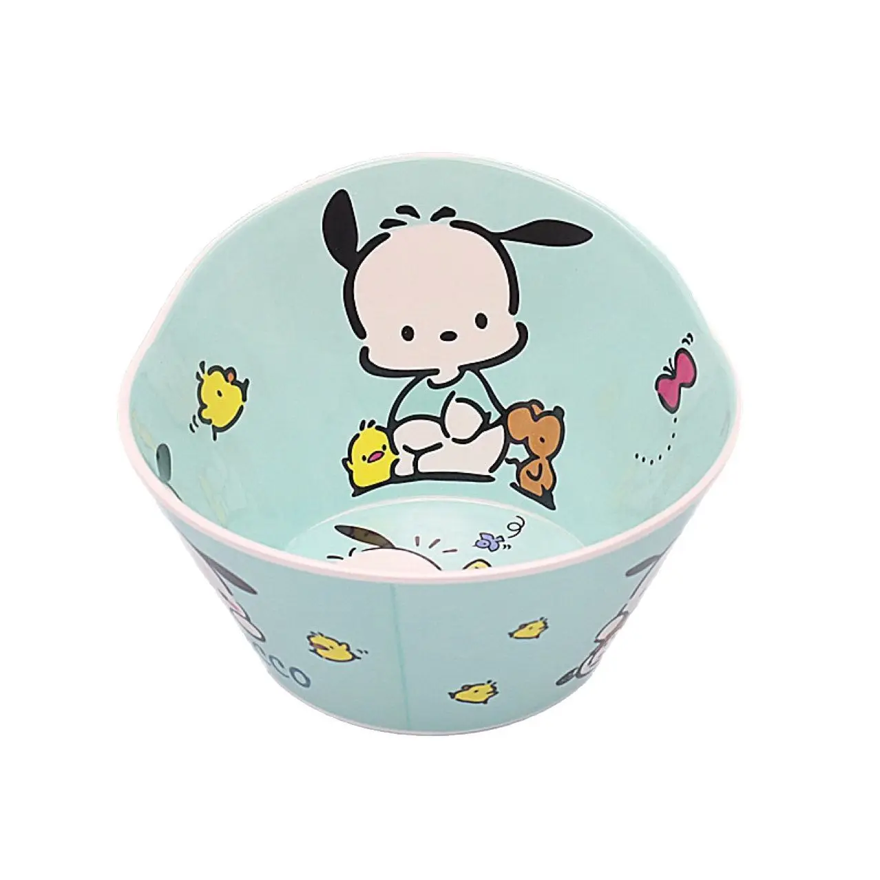 لطيف تلوين شين تشان السلطانية الكرتون أنيمي سانريو بلدي ميلودي Pochacco أدوات المائدة للأطفال مكافحة الإفلات مكافحة تحرق وعاء الحساء الاطفال هدية #5