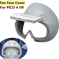 Silk Mask For Pico 4 VR Headset Face Cover Protector with Fan Soft Interface Sponge Face Pad Washable Sweat-Proof