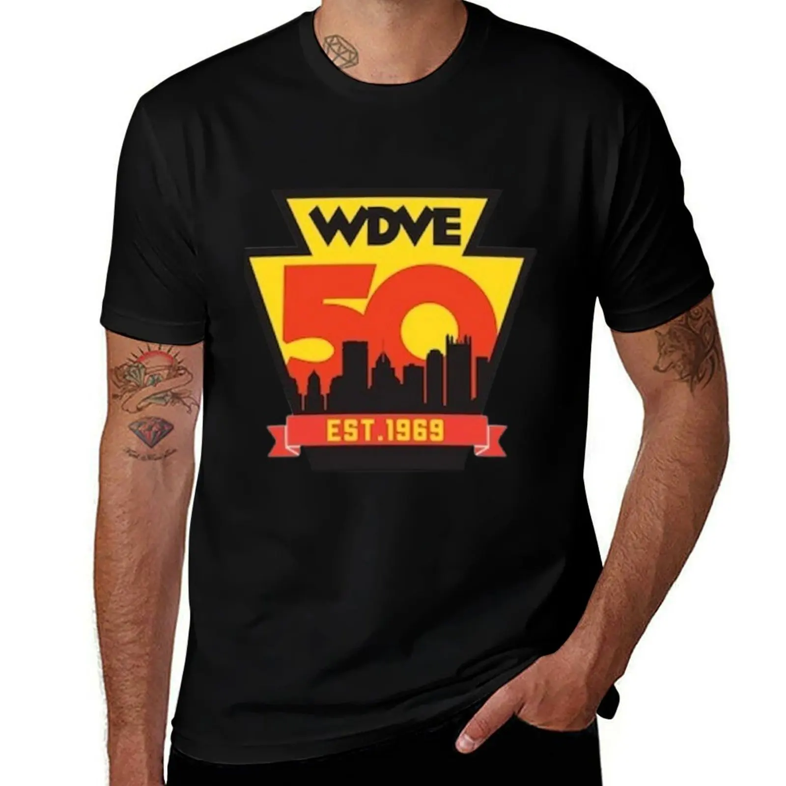 

Best Shop - WDVE T-Shirt t shirts for man graphic vintage t shirts cotton 100% T-Shirt