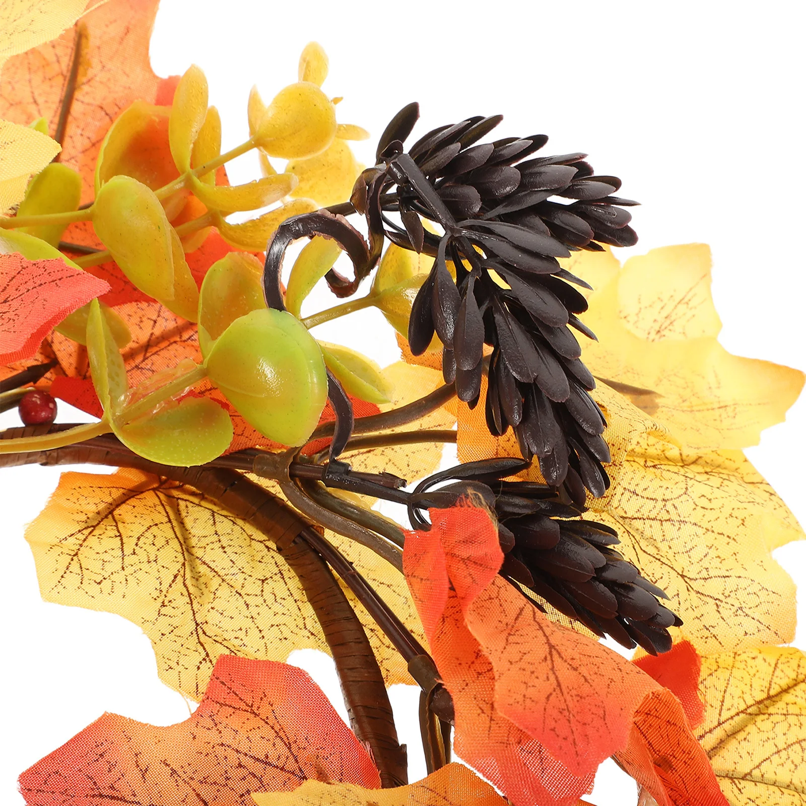 

Maple Leaves Rustic Autumn Wreath Decoration Fall Garland Front Door Harvest Festival Thanksgiving Wall Decor Thanksgiving Decor