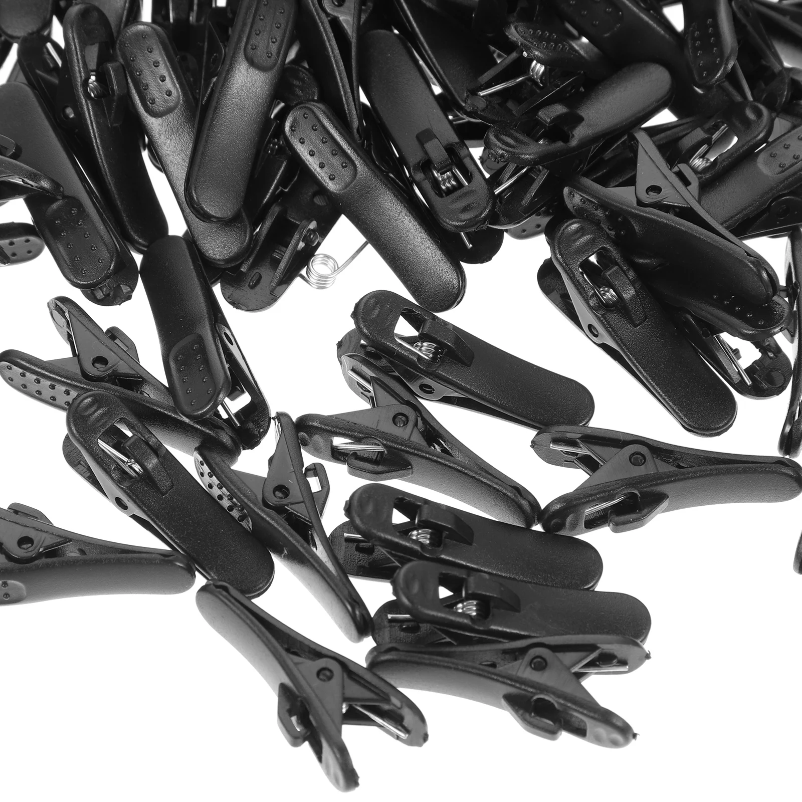 

100 Pcs Headphone Clip Earphone Cable Clamps Wire Clips for Cables Black Color Multipurpose Accessories Portable Storage
