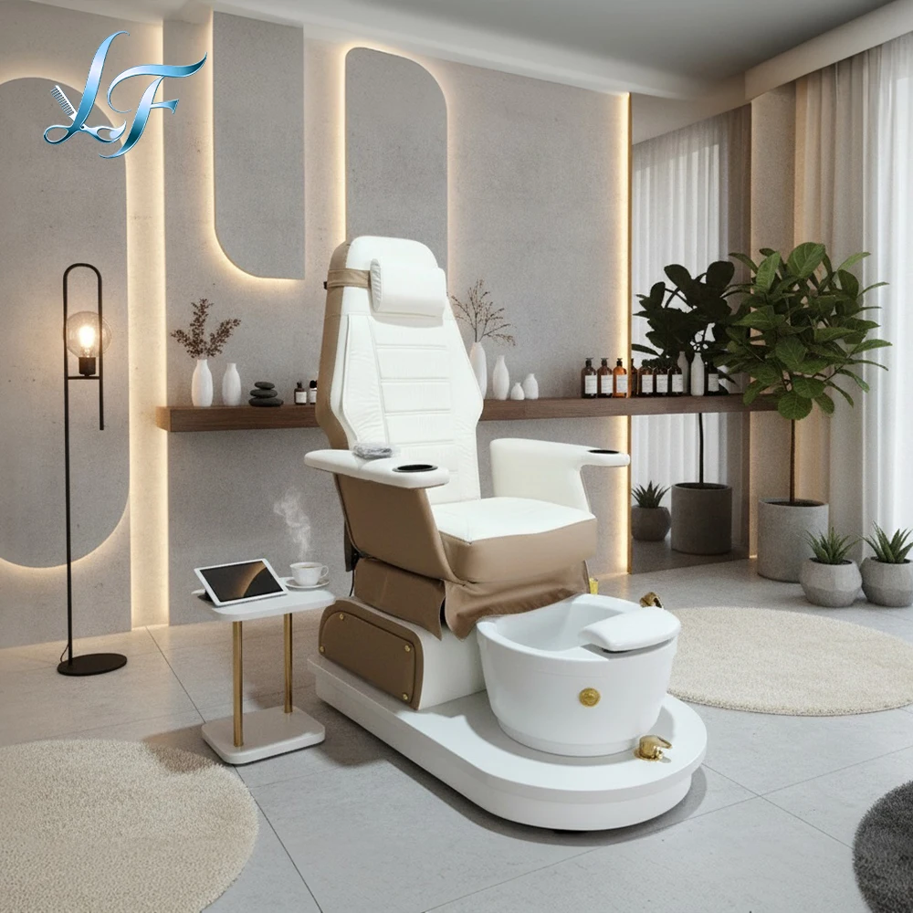 Pedicure Foot Bath Sofa Stool Manicure Chair Movable Back And Forth Seat For Beauty Shop Nail Salon Furniture