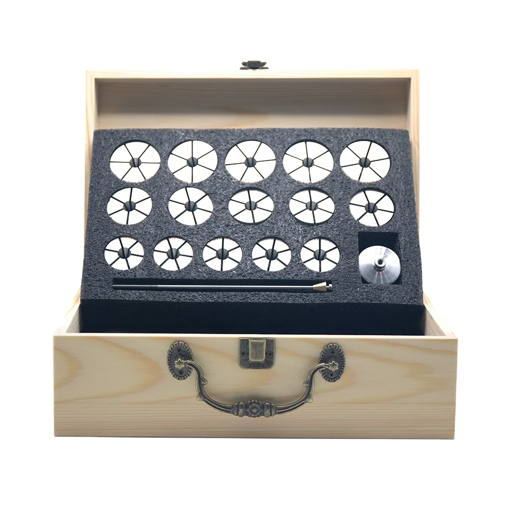 Herramienta de reparación de relojes TLF de 8mm, juego de 30 Uds., 30/35/40MM, torno de reloj personalizado, mandril, caja de reloj, reparación de cubierta trasera, pulido y molienda