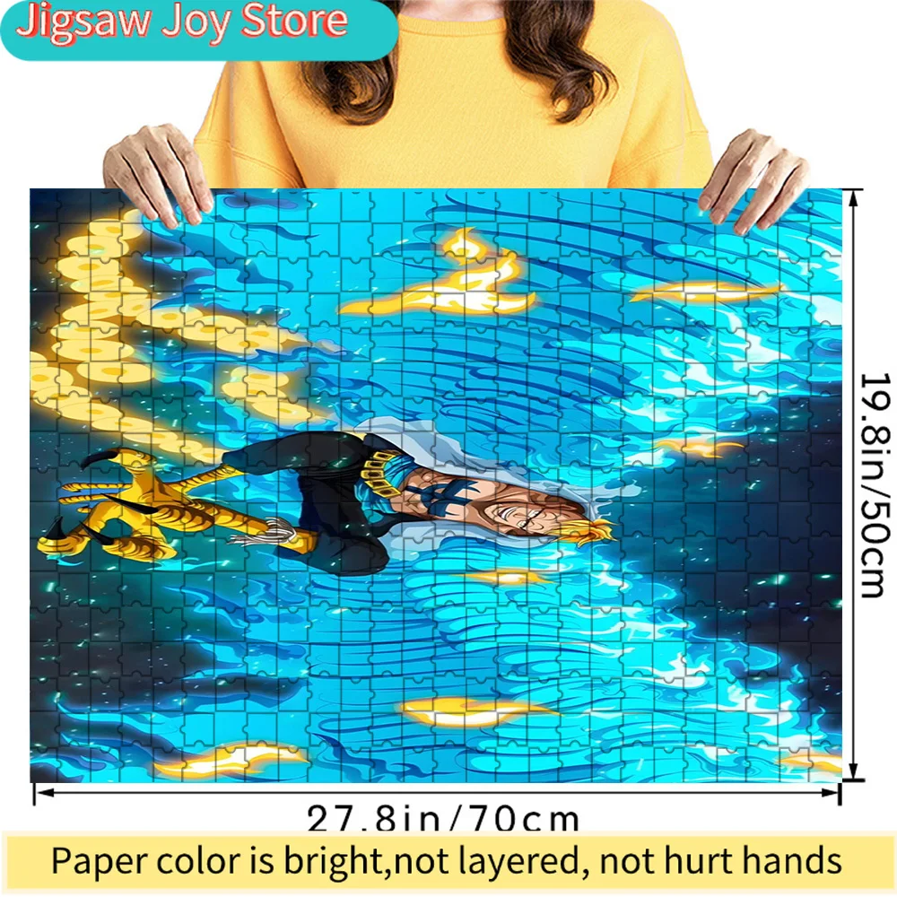 

Premium Paper Jigsaw Puzzle One Piece Marco Phoenix Flame Underwater Struggle Scene Anime Art High Quality Cardboard Puzzle for