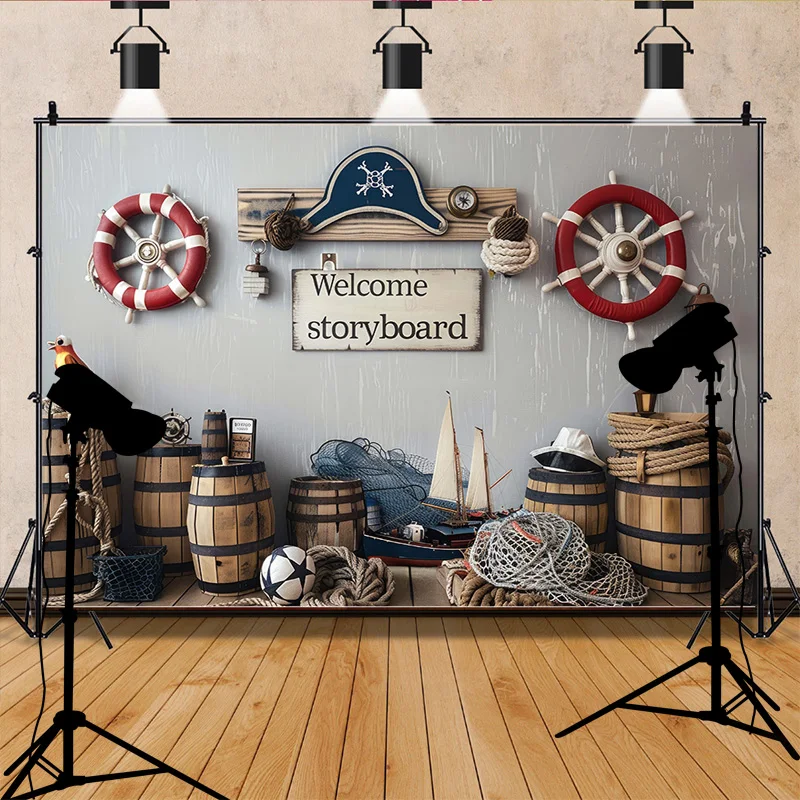 صور خلفية لصور الحورية البحرية الزرقاء ، مراكب شراعية ، ديكور حفلات أعياد الميلاد ، شبكة صيد عالمية ، خلفية استوديو الصور ،