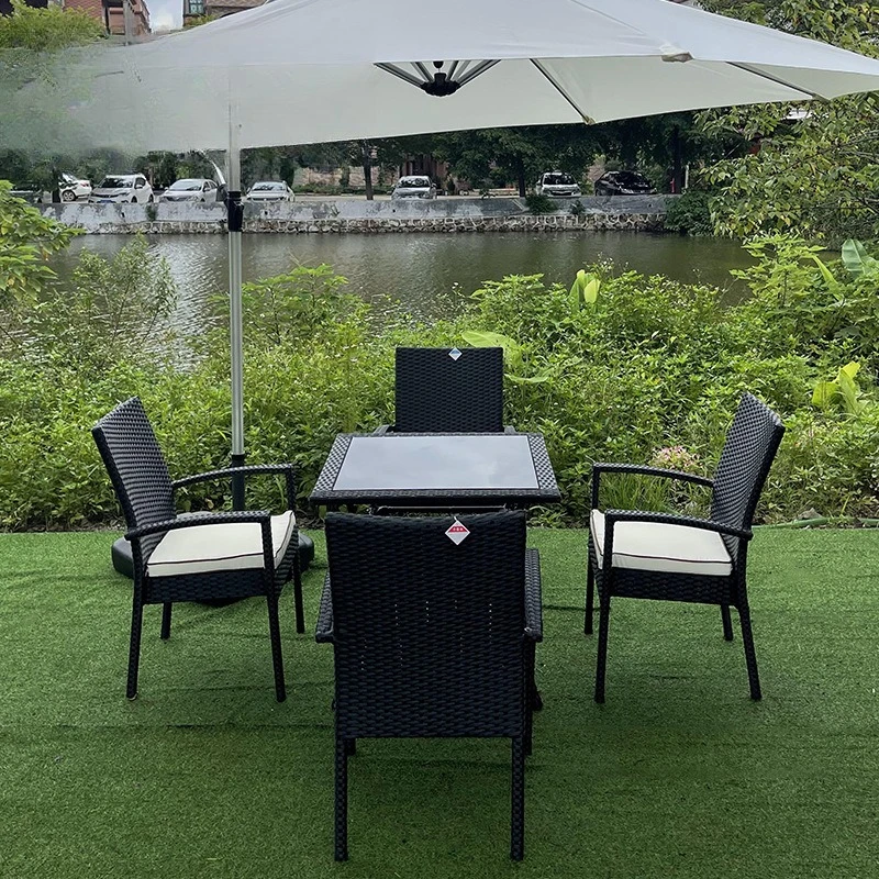 Outdoor rope bar chairs, courtyard outdoor restaurant bar villa bed and breakfast outdoor high stools, cafe bar chairs