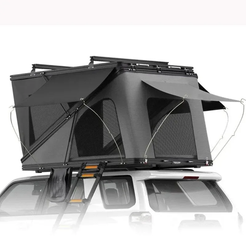 

High Inner Space Aluminum Hard Shell Roof Top Waterproof Can Fabric Car Rooftop Tent