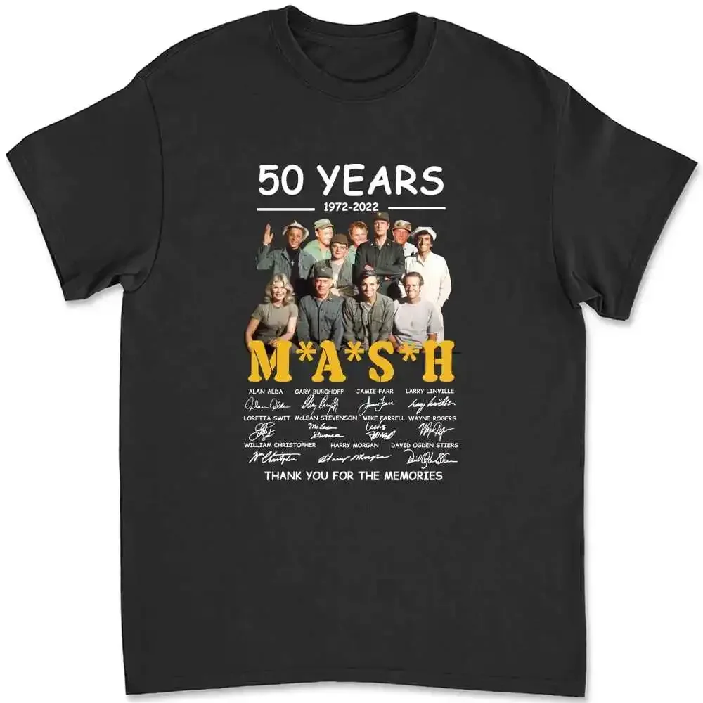 50 Years 1972 2022 Mash Thank You For The Memories Signatures T-shirt AQBV