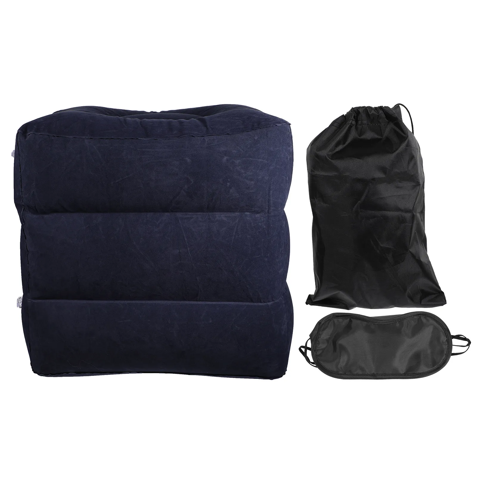 1Pcs Leg Rest Pillow Airplane Inflatable Adjustable Footrest Travel Bed Car Seat Elevating Folding