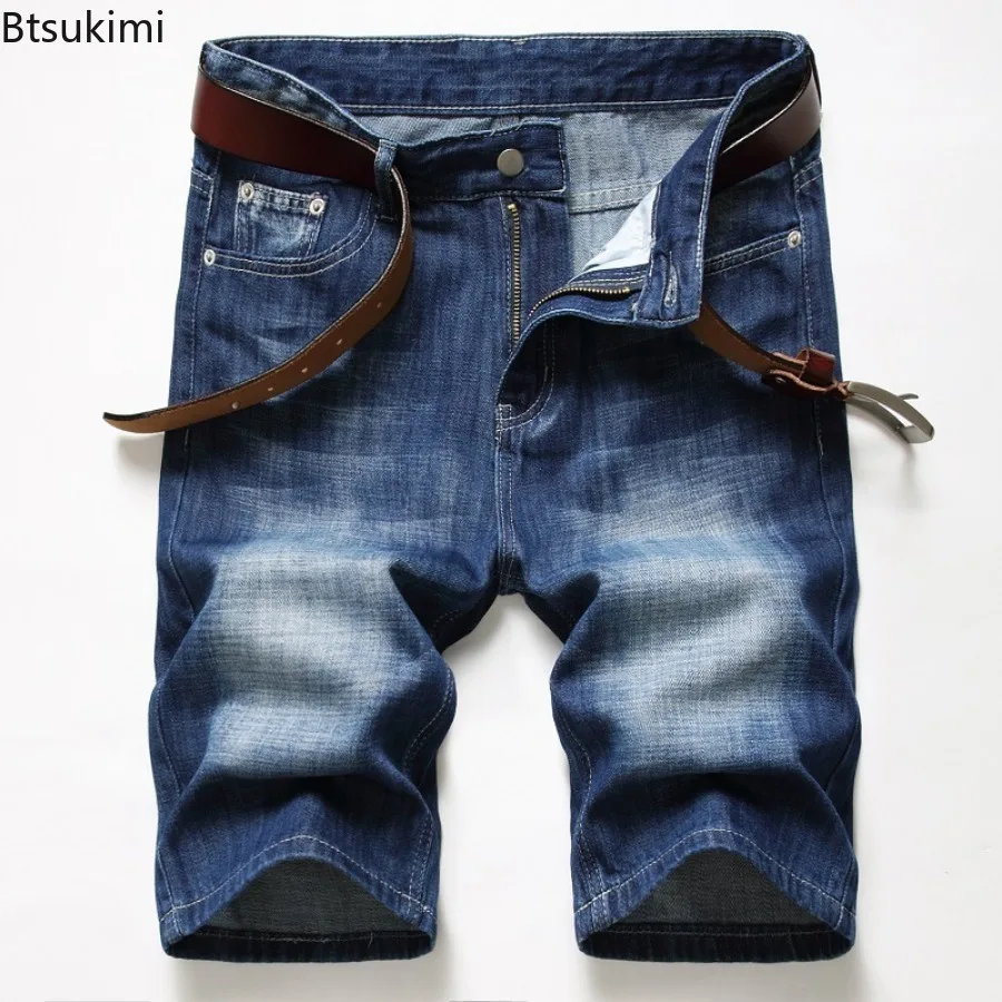 2025 New Men's Personalized Denim Shorts Fashion Retro Style Hole Casual Short Jeans Summer High Quality Straight Shorts for Men - Image 3