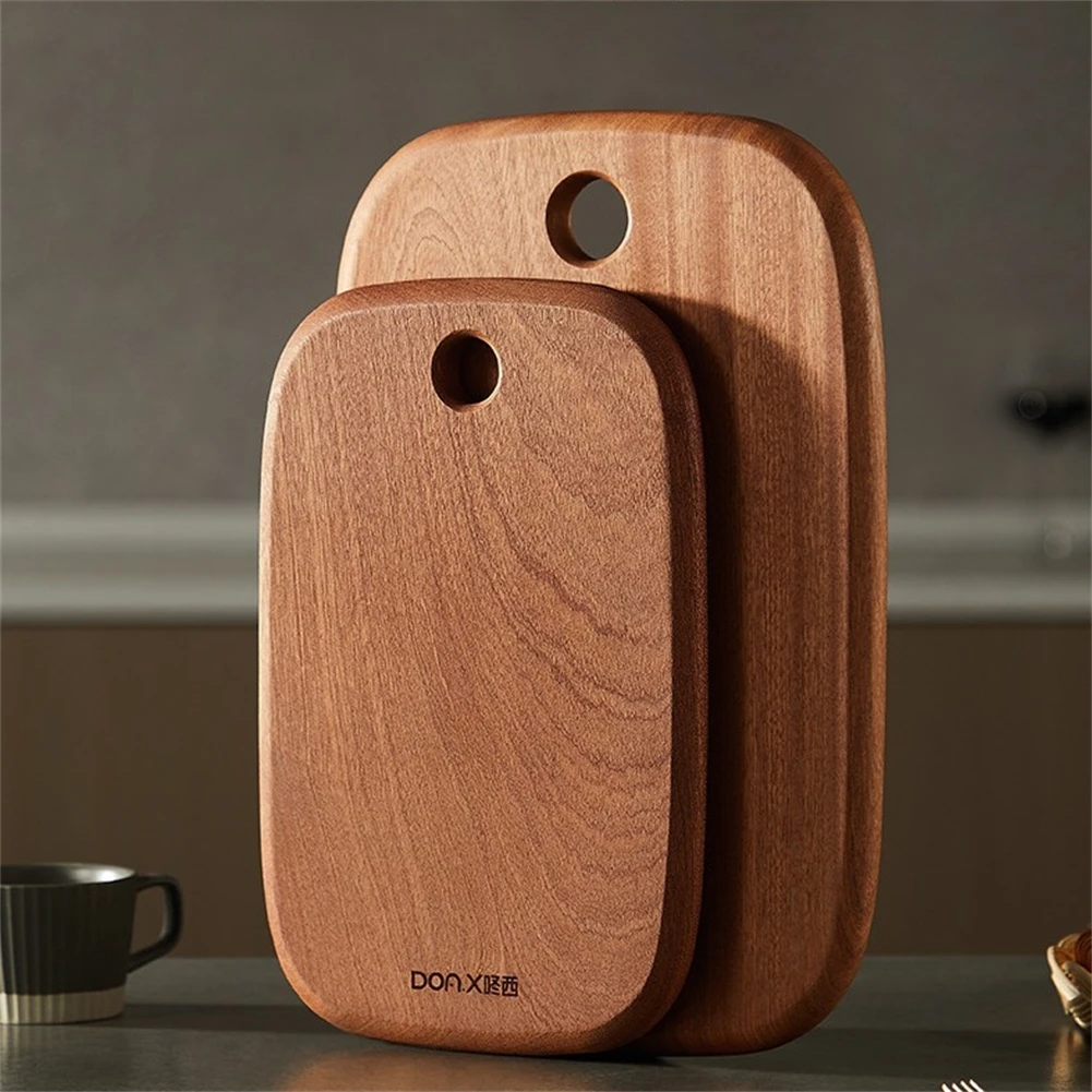 

Разделочная доска из массива черного дерева, утолщенная практичная детская вспомогательная доска для еды, гладкая шахматная доска, разделочная доска, аксессуар для пикника