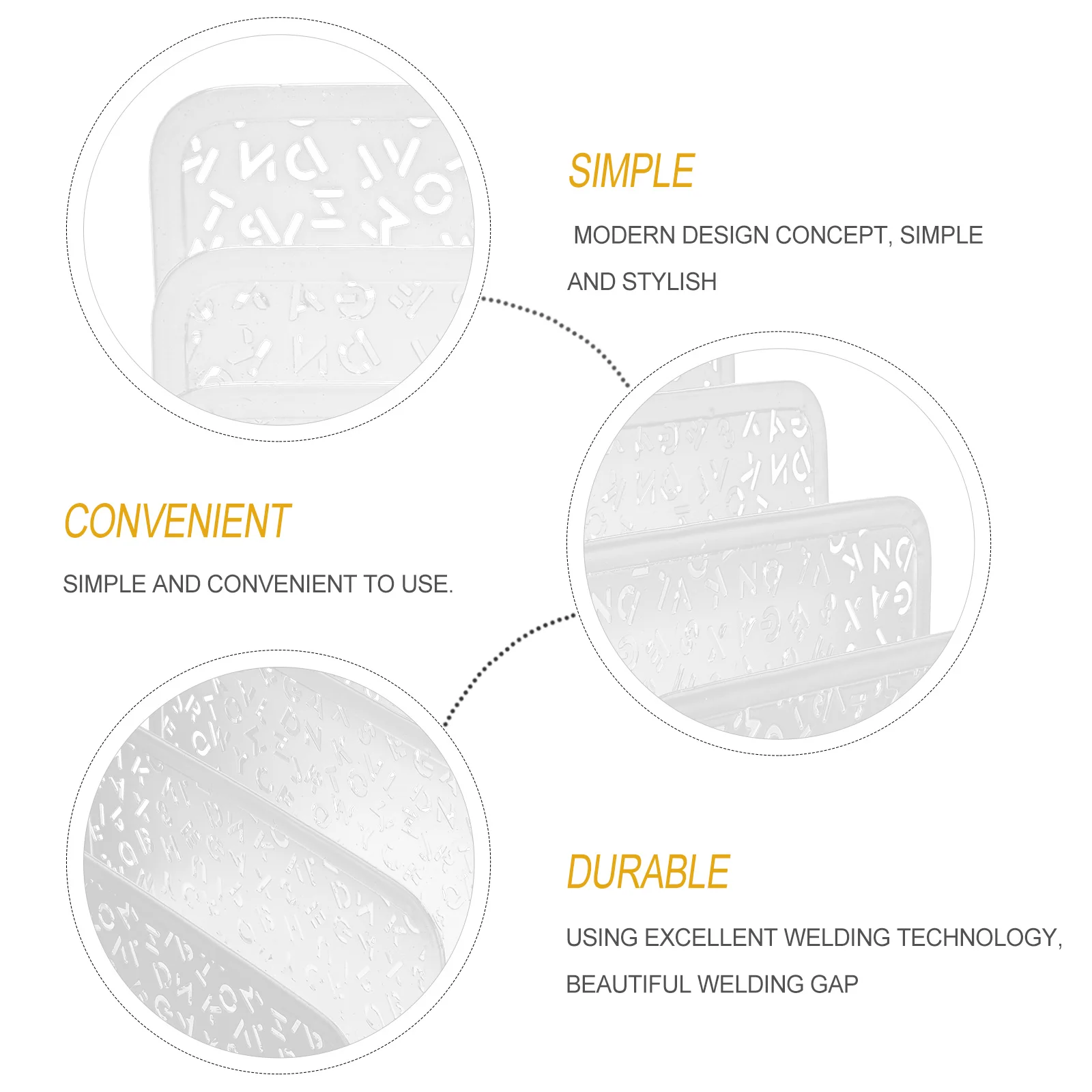 

1pc Iron Envelope Holder Modern Desktop Organizer For Office Home School File Storage Rack Letter Sorter Stationery Shelf