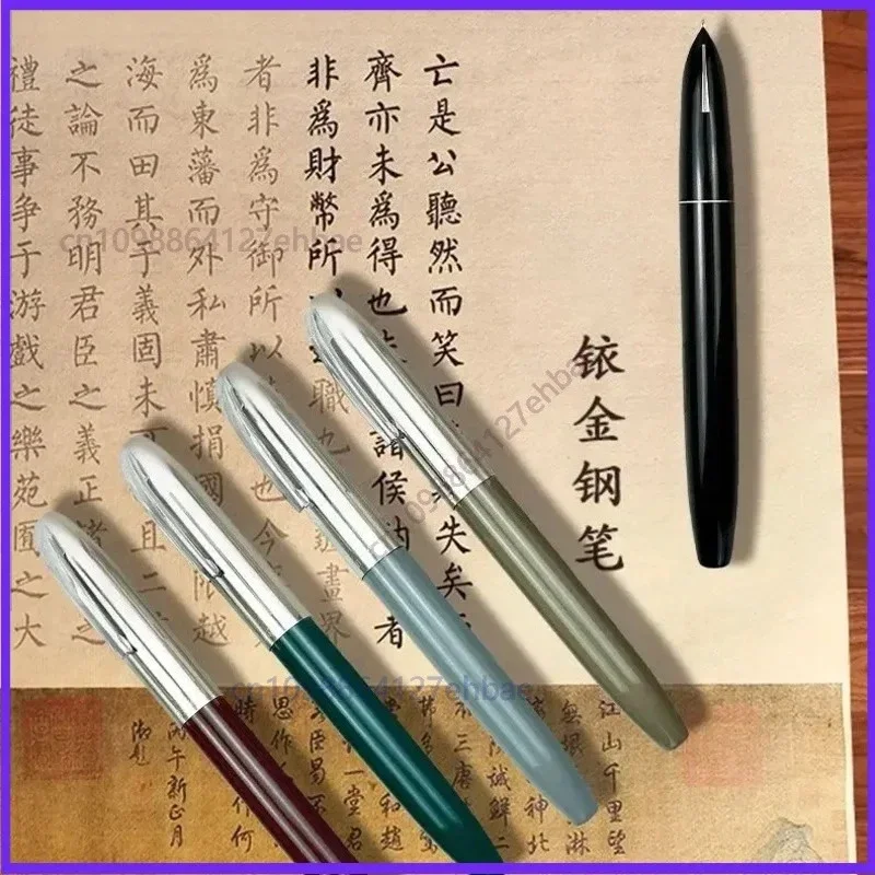 For Hero 565 Fountain Pen Iridium Gold F 0.5mm Nib Squeeze Push Pull Ink Absorption Classic Retro Office Supplies Writing（5pcs）