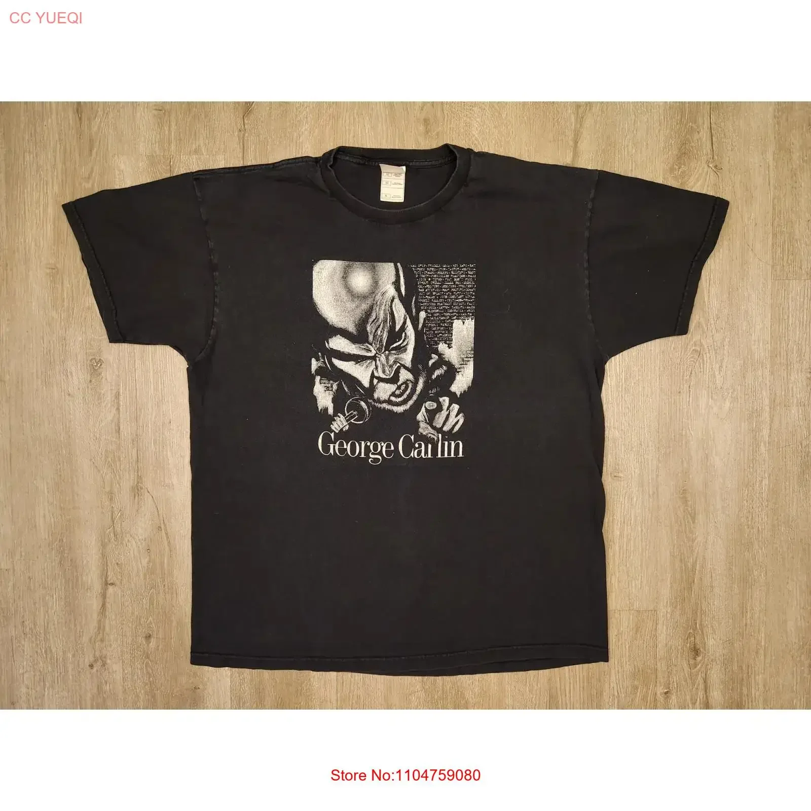 Vintage George Carlin T Shirt Size XL When Will Jesus Bring The Pork Chops 90s vintage Washed Unisex Breathable