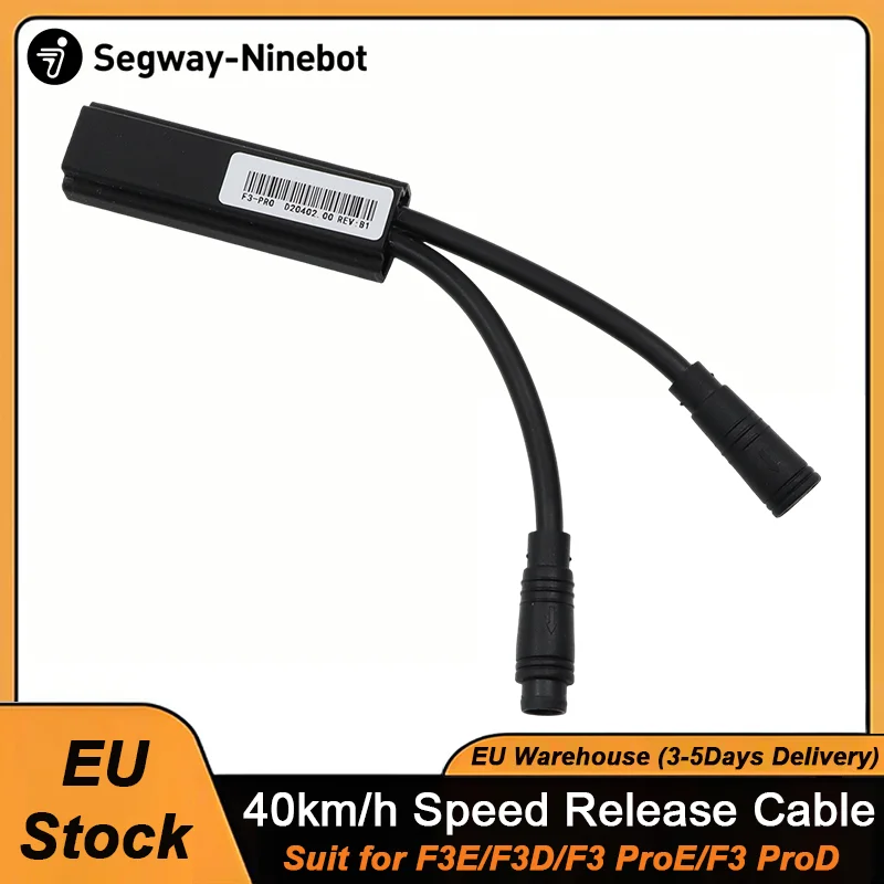Stock UE, Cavi per il rilascio del limite di velocità 40 km/h per Ninebot by Segway F3E, F3D, F3 ProE, F3 ProD, Linee di sblocco velocità per monopattini elettrici