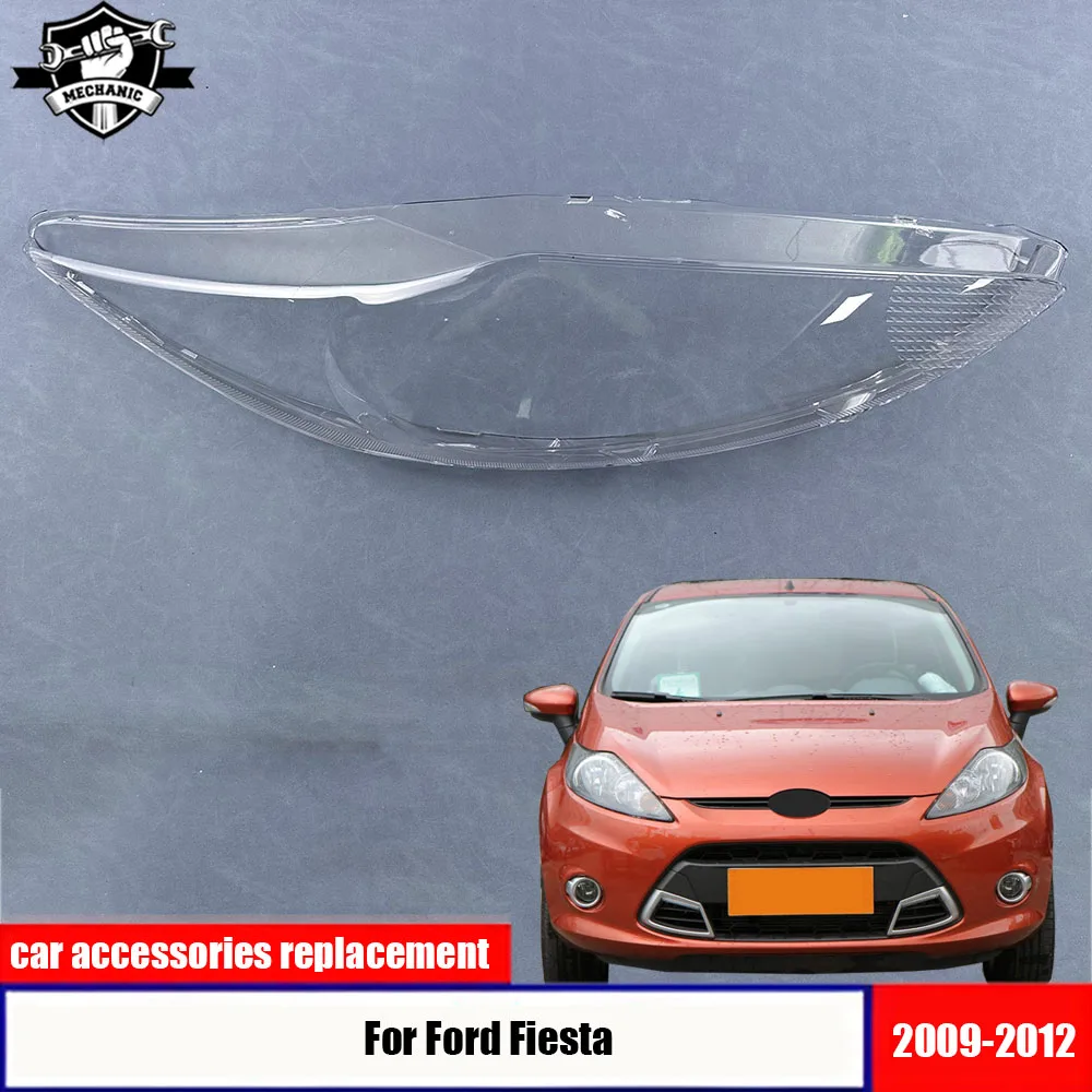 

Headlamp Cover Transparent Lampshade Headlight Shell Plexiglass For Ford Fiesta 2009-2012