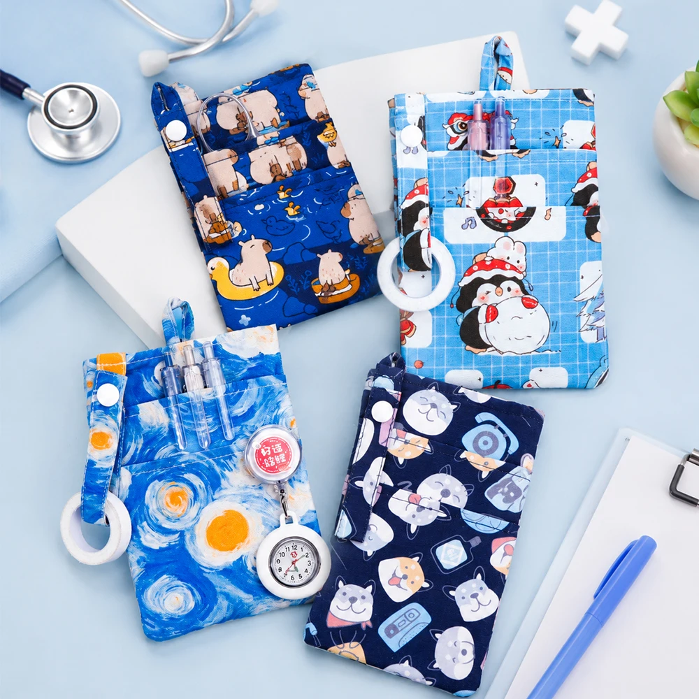 Cartoon Healthcare Professional's Organizer Pen Bag Nurse's Pen Pocket Convenient Clip-on Pen Pouch P1322