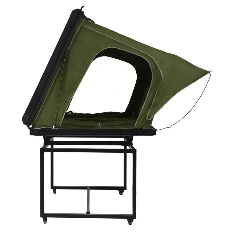 Durable Triangular Aluminum Side‑Opening Automatic Folding 2‑Person Waterproof Car Roof Top Tent